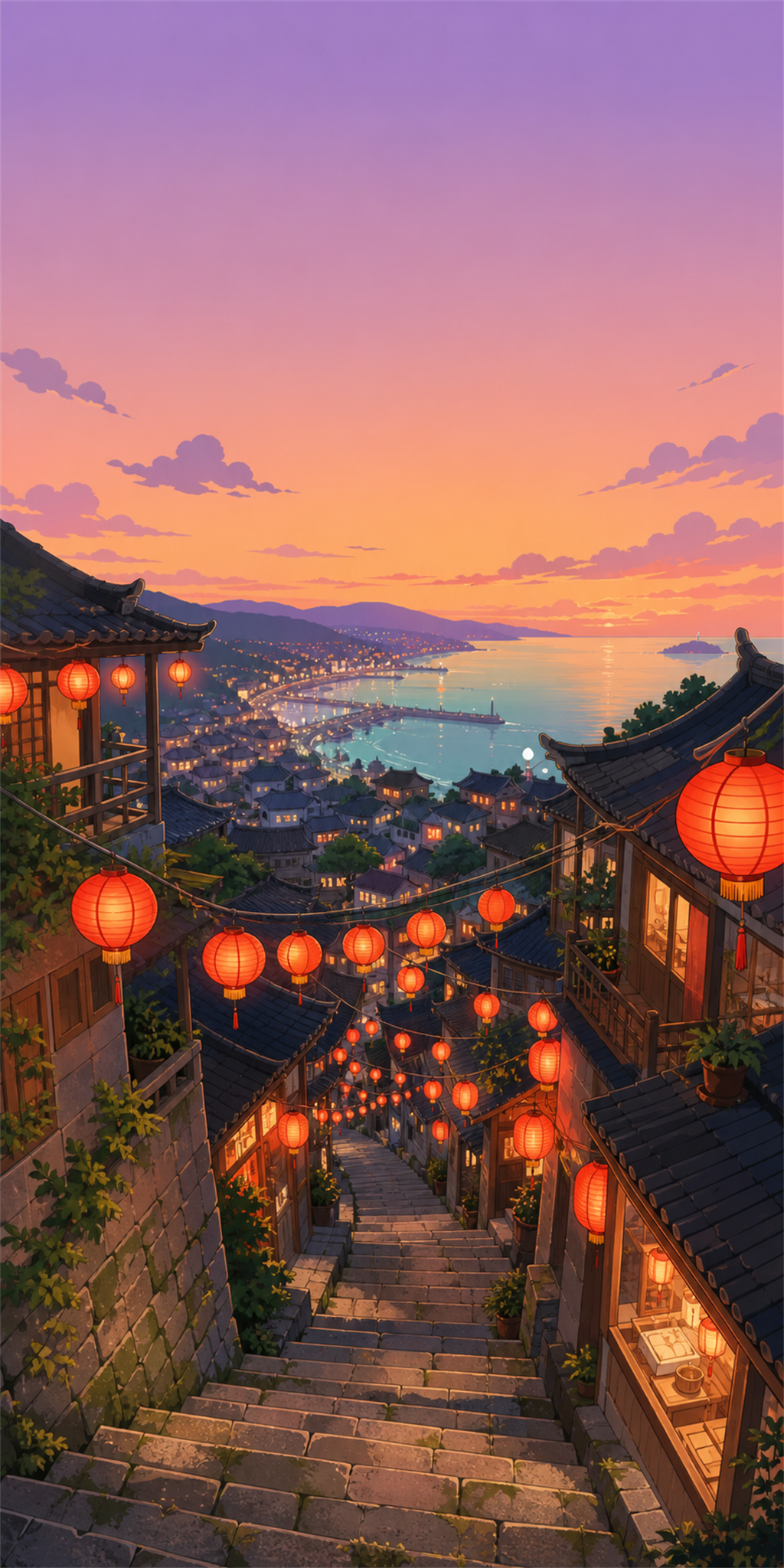台湾 九份の夜景